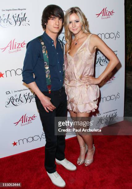 Reality TV Personality Chad Rogers and Amanda Sobocinski arrive at the Los Angeles Times Magazine's music and fashion event "Rock Style" at Hollywood...