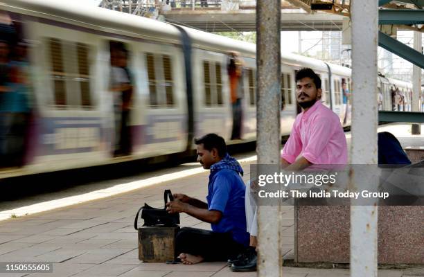 Sudheer Rajbhar who started Chamar Studio clicked during a photo shoot in Mumbai.