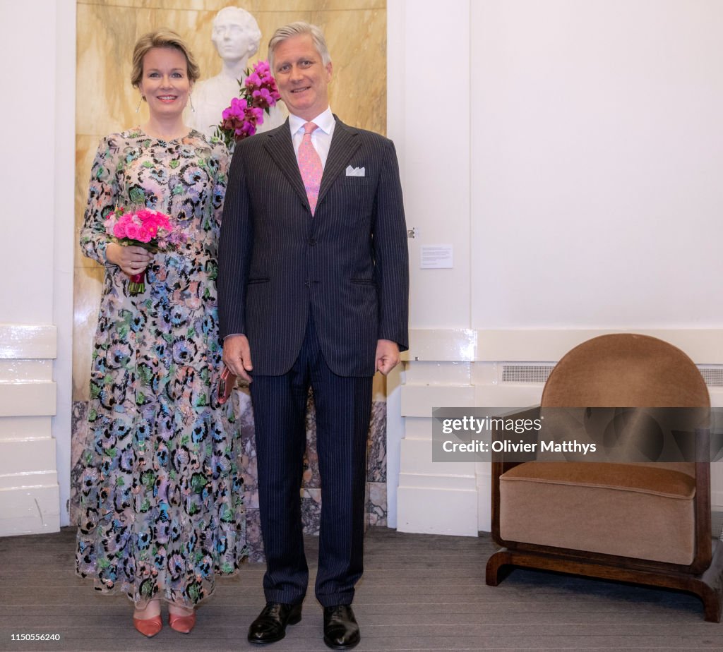 King Philippe Of Belgium And Queen Mathilde Of Belgium Attends International Music Concurs In Brussels