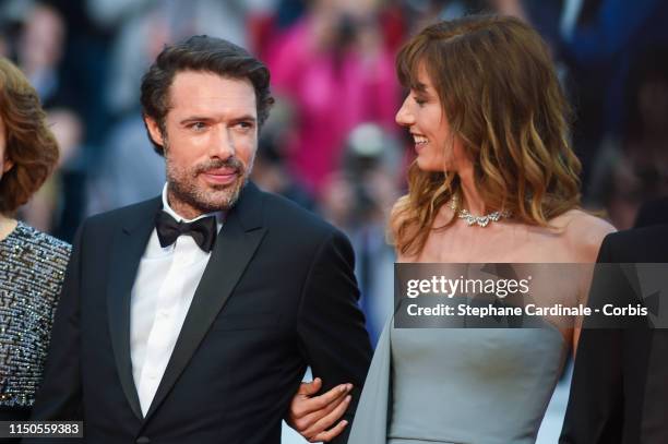 Nicolas Bedos and Doria Tillier attend the screening of "Le Belle Epoque" during the 72nd annual Cannes Film Festival on May 20, 2019 in Cannes,...