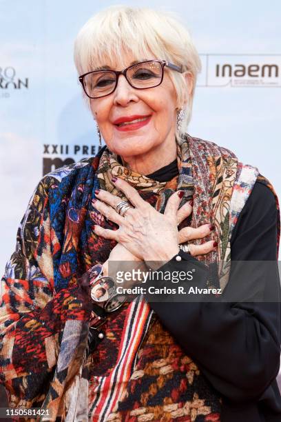 Concha Velasco attends the MAX 2019 awards at the Calderon Theater on May 20, 2019 in Valladolid, Spain.