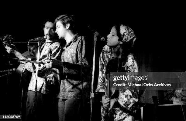 The Jim Kweskin Jug Band perform in a Greenwich Village nightclub circa 1967 in New York City, New York.