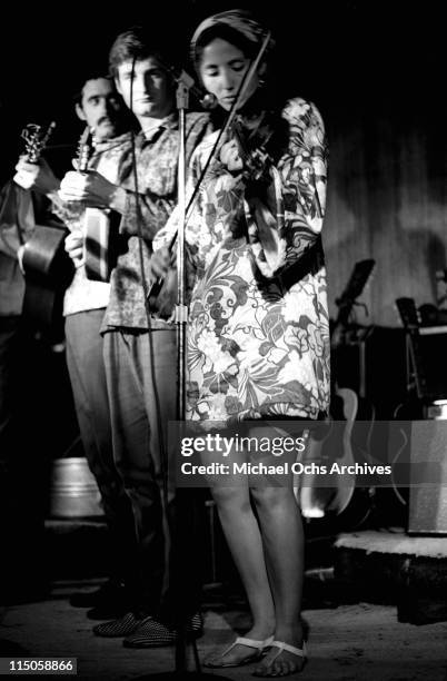 The Jim Kweskin Jug Band perform in a Greenwich Village nightclub circa 1967 in New York City, New York.