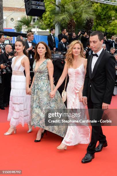 Marilou Aussilloux, Suzanne Clement , Leslie Lipkins and Martin Karmann attend the screening of "Le Belle Epoque" during the 72nd annual Cannes Film...
