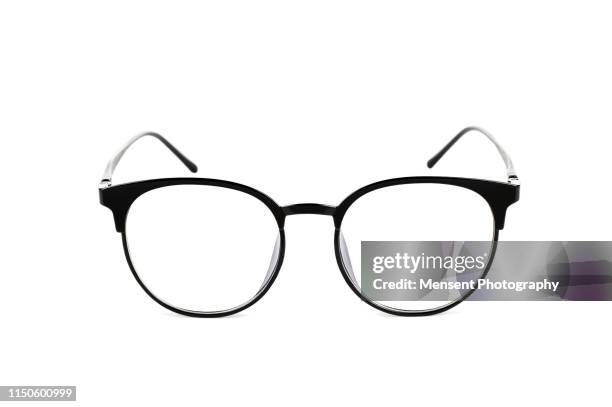 glasses on a white background with clipping path - spectacles ストックフォトと画像