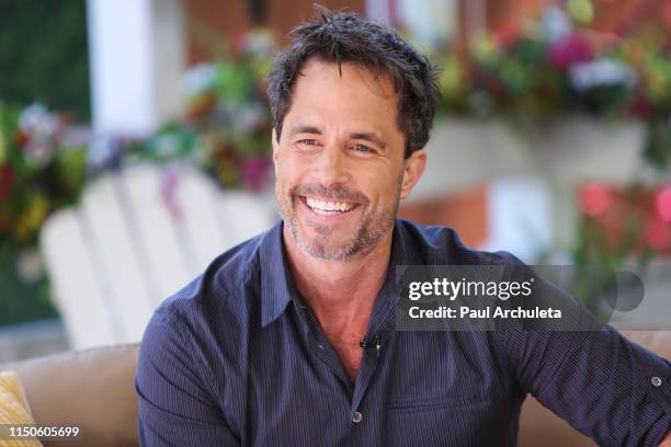 Actor Shawn Christian visits Hallmark's "Home & Family" at Universal Studios Hollywood on May 20, 2019 in Universal City, California.