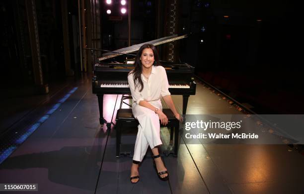 Vanessa Carlton previews her upcoming Broadway debut in "Beautiful - The Carole King Musical" at the Stephen Sondheim Theatre on June 18, 2019 in New...