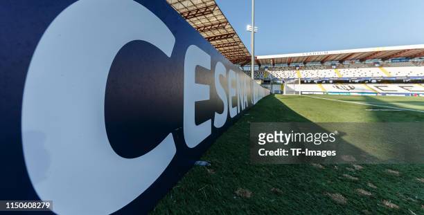 General view inside the Dino Manuzzi Stadium prior to the 2019 UEFA U-21 Championship Group C match between England and France at Dino Manuzzi...