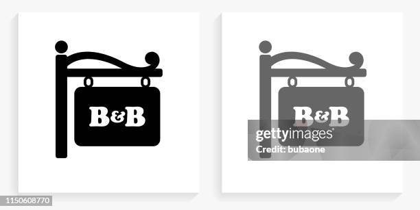 ilustraciones, imágenes clip art, dibujos animados e iconos de stock de icono de la tienda de signo cuadrado blanco y negro - letrero de tienda
