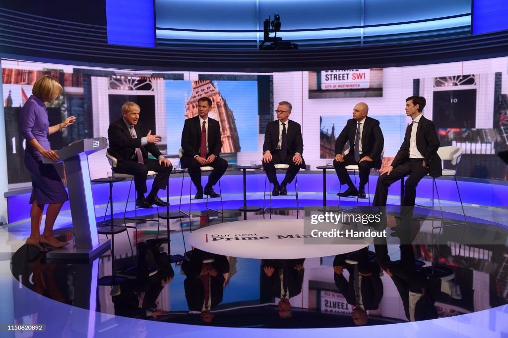 Conservative Leadership Hopefuls Debate At The BBC