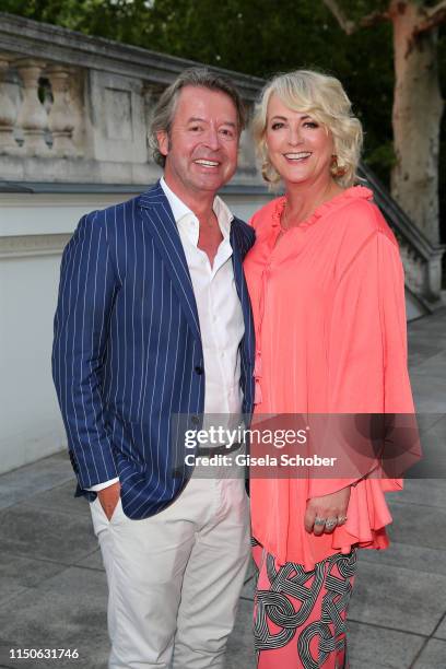 Ulla Kock am Brink and her fiance Peter Fissenewert during the Raffaello Summer Day on June 18, 2019 in Berlin, Germany.