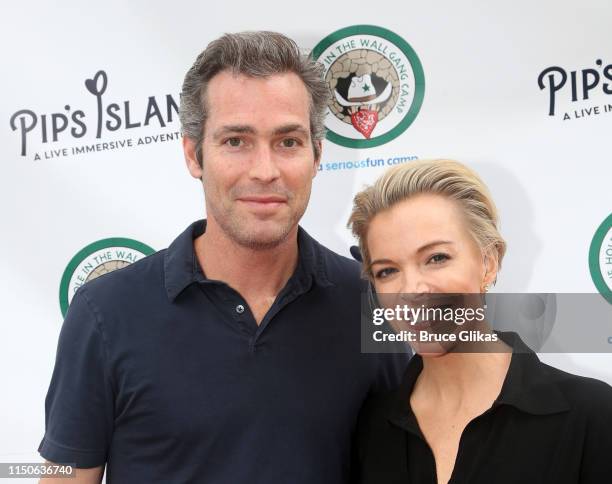 Douglas Brunt and Megyn Kelly pose at the opening night celebration for "Pip's Island" benefiting the Hole in the Wall Gang Camp at 400 West 42nd...
