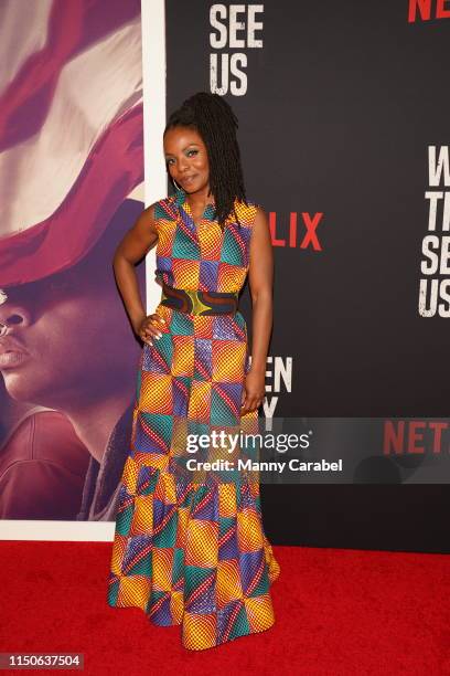 Marsha Stephanie Blake attends the World Premiere of "When They See Us" at The Apollo Theater on May 20, 2019 in New York City.