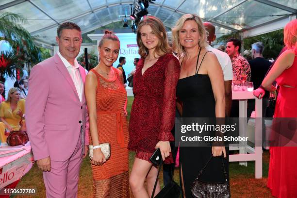 Joachim Llambi and his daughter Katharina Llambi, Carola Ferstl and her daughter Lilly Ferstl - Voglmaier during the Raffaello Summer Day on June 18,...