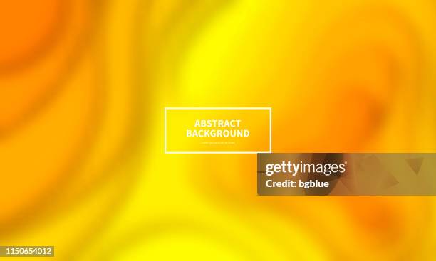 orange yellow wave shapes blurred - abstract trendy background - contour map eps stock illustrations