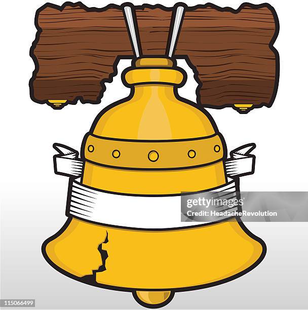 liberty bell illustration - liberty bell stock illustrations