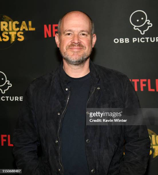 Rich Eisen arrives at the premiere party for the OBB Pictures and Netflix Original Series "Historical Roasts" featuring Jeff Ross at Landmark Theatre...