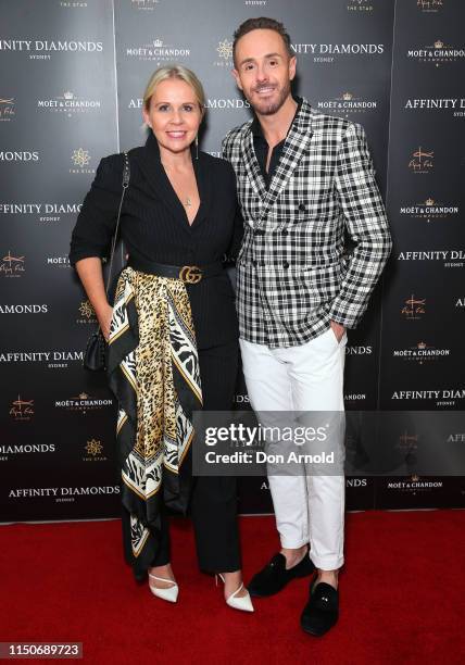 Faye De Lanty and Donny Galella attends the Affinity Diamonds Store Launch at The Star on May 21, 2019 in Sydney, Australia.