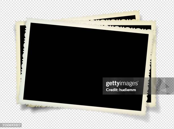 vector blank picture frame textured isolated - memories stock illustrations