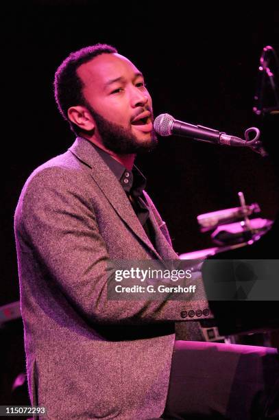 John Legend performs at Cherry Lane Music Publishing's 50th Anniversary celebration at Brooklyn Bowl on May 19, 2010 in the Brooklyn borough of New...