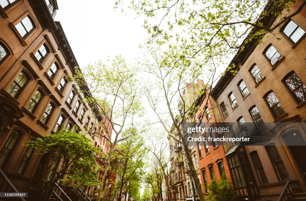 Upper west side view in manhattan