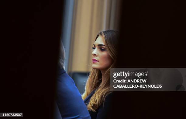 President Trump's former White House Communications Director Hope Hicks sits for a closed door meeting with the House Judiciary Committee in relation...