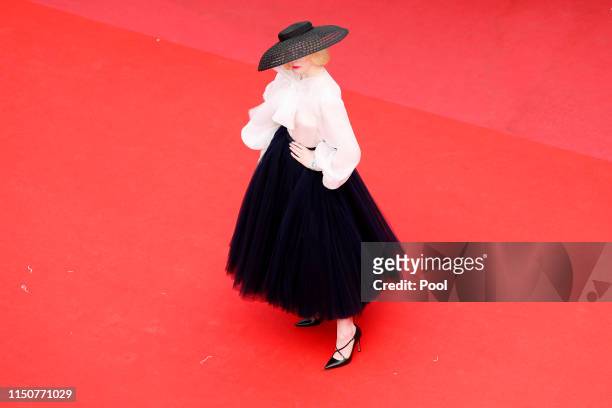 Elle Fanning attends the screening of "Once Upon A Time In Hollywood" during the 72nd annual Cannes Film Festival on May 21, 2019 in Cannes, France.
