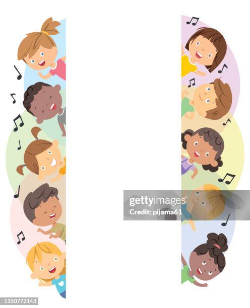 ilustraciones, imágenes clip art, dibujos animados e iconos de stock de los niños enmarcan - niños-africanos-negros-sonriendo