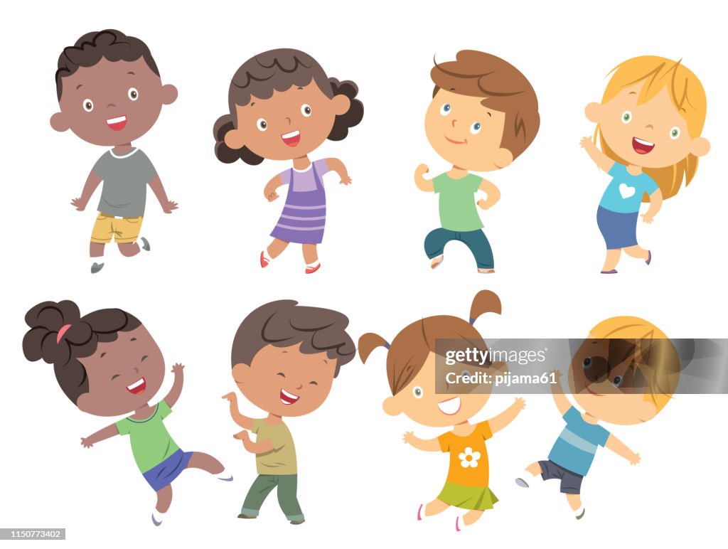 Kids Dancing Set High-Res Vector Graphic - Getty Images