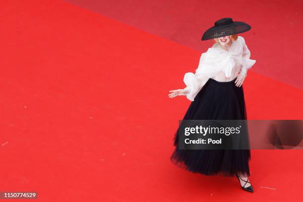 Elle Fanning attends the screening of "Once Upon A Time In Hollywood" during the 72nd annual Cannes Film Festival on May 21, 2019 in Cannes, France.