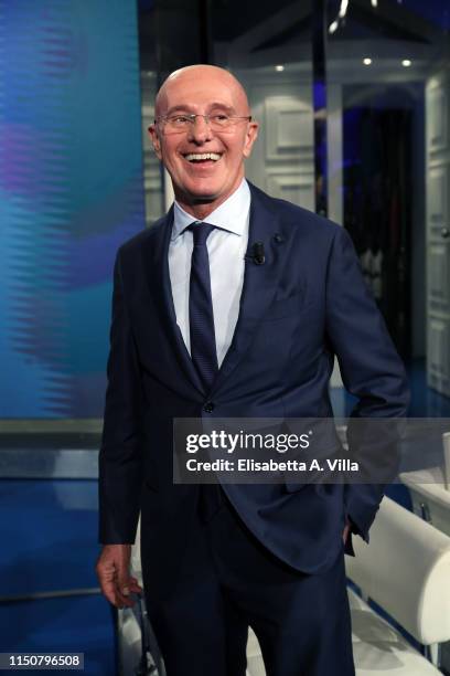 Arrigo Sacchi attends the Porta a Porta tv talk at Rai Studios on May 21, 2019 in Rome, Italy.