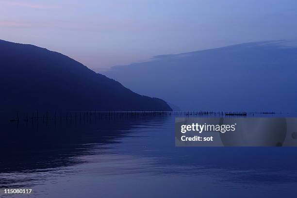 lake with early morning - omi stock pictures, royalty-free photos & images
