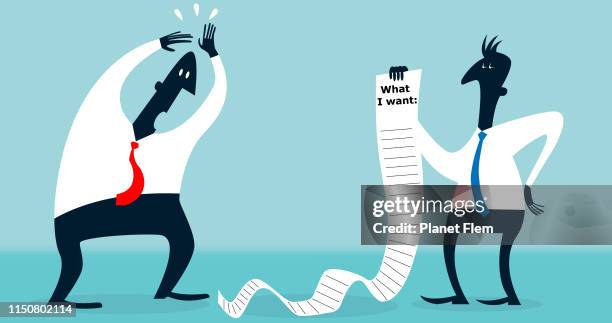 negotiations starting point - performance review stock illustrations