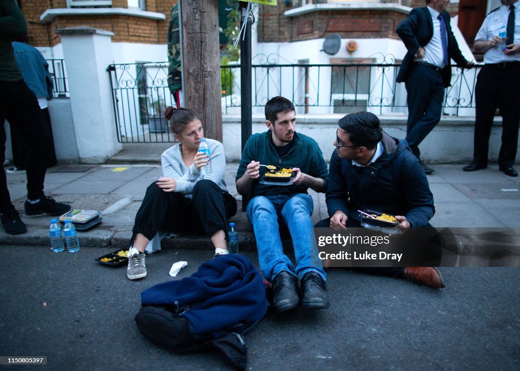 Jeremy Corbyn Joins Street Iftar At Finsbury Park Mosque