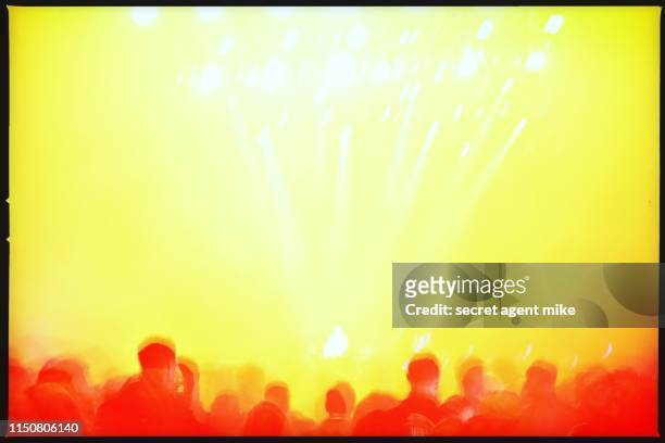dancing at concert - strobe light bildbanksfoton och bilder