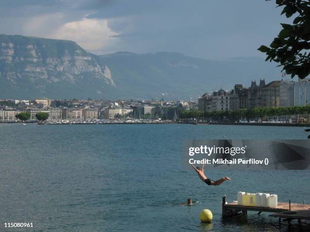 lake geneva - lake geneva switzerland stock pictures, royalty-free photos & images