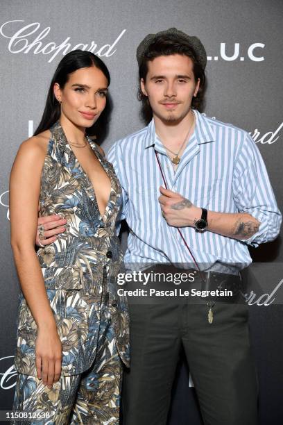 Brooklyn Beckham and Hana Cross attend Chopard's The Gentleman's Evening At The Hotel Martinez at Hotel Martinez on May 21, 2019 in Cannes, France.