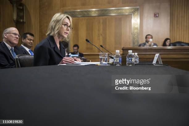 Kelly Craft, U.S. Ambassador to the United Nations nominee for President Donald Trump, speaks during a Senate Foreign Relations confirmation hearing...