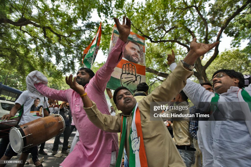 Congress President Rahul Gandhi Celebrates His 49th Birthday With Party Workers And Supporters