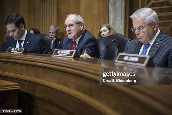 Senator Jim Rish Senator Jim Risch, a Republican from Idaho, center, questions Kelly ...
