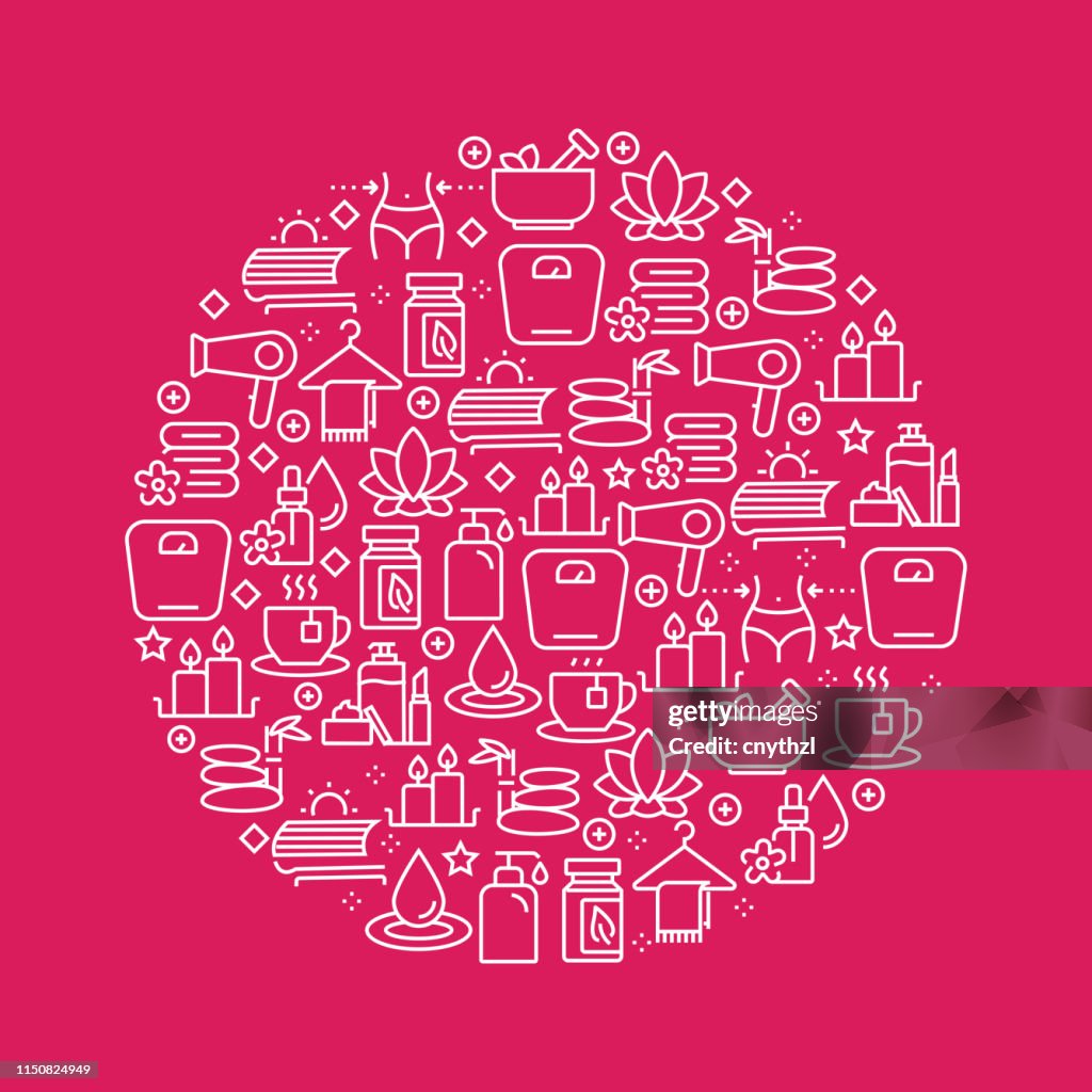 Beauty And Spa Pattern Design High-Res Vector Graphic - Getty Images