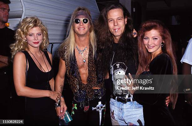 Bret Michaels And Bobby Dall at the 1990 MTV Video Music Awards at in Los Angeles, California.