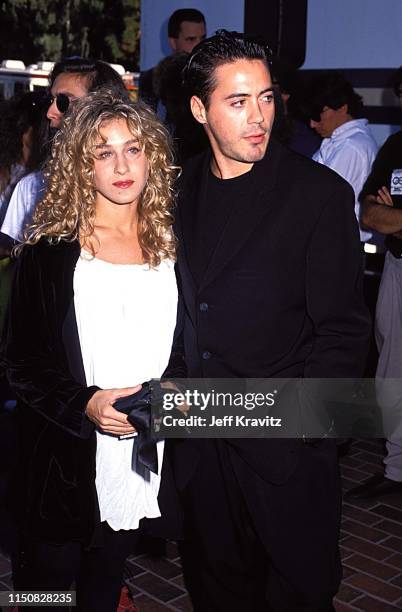 Sarah Jessica Parker and Robert Downey Jr at the 1990 MTV Video Music Awards at in Los Angeles, California.