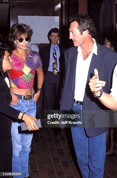 Rachel Ward and Bryan Brown at the 1990 MTV Video Music Awards at in Los Angeles, California.