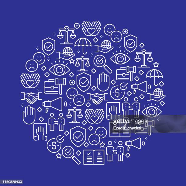 illustrazioni stock, clip art, cartoni animati e icone di tendenza di design del modello di etica aziendale - crittografia
