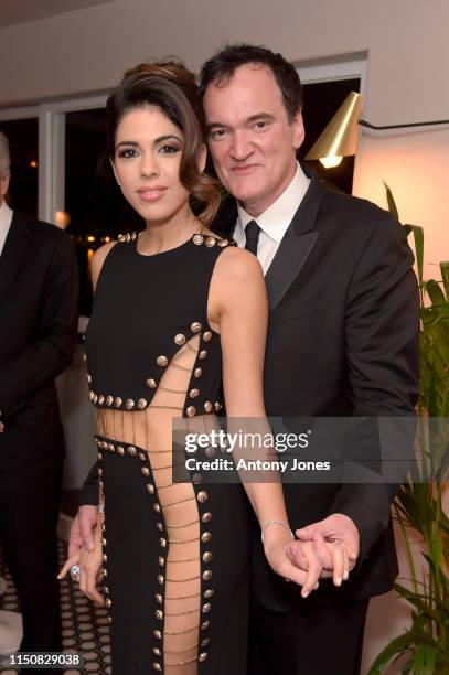 Daniella Tarantino and Quentin Tarantino attend the Once Upon A Time In Hollywood After Party at JW Marriott on May 21, 2019 in Cannes, France.