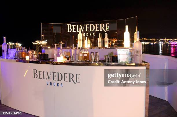 View of the Belvedere Vodka bar during the Once Upon A Time In Hollywood After Party at JW Marriott on May 21, 2019 in Cannes, France.