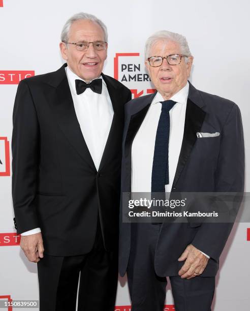 Bob Woodward and Carl Bernstein attend the 2019 PEN America Literary Gala at American Museum of Natural History on May 21, 2019 in New York City.