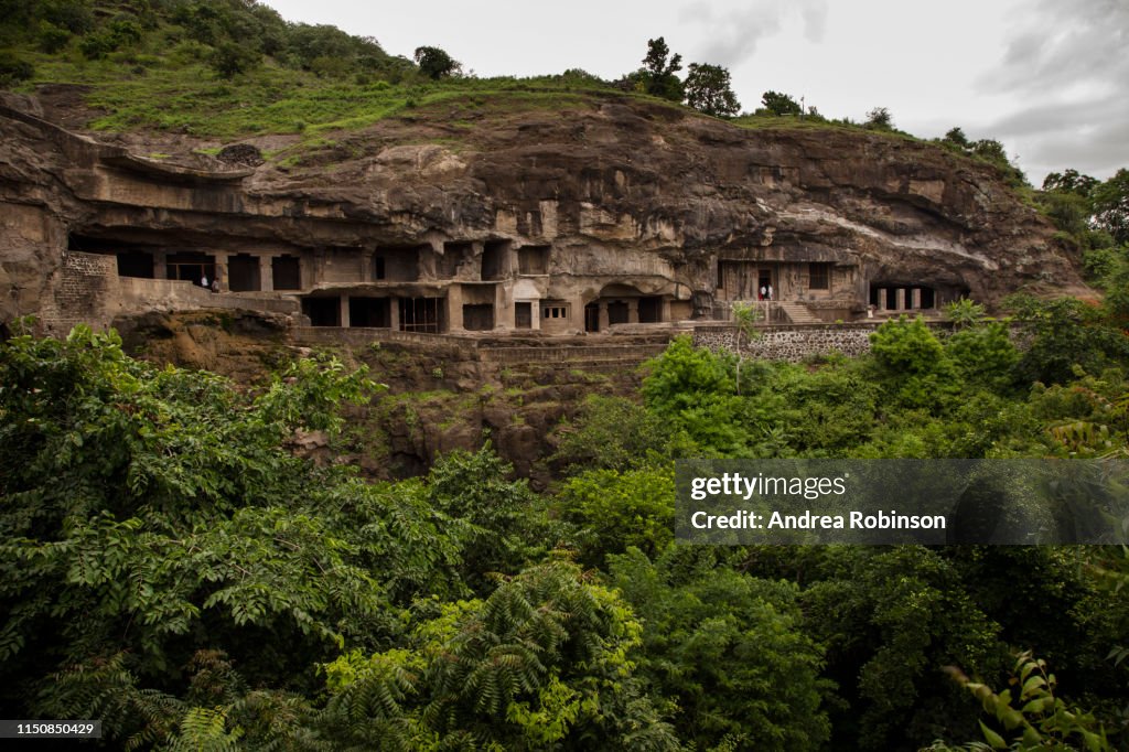 Buddhist Caves at Ellora Caves, Maharashtra, India