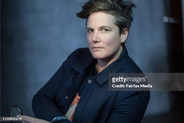 Australian comedian, Hannah Gadsby, is interviewed in Melbourne about her career and plans to retire from live comedy, June 22, 2017.